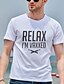 cheap Men&#039;s Casual T-shirts-Men&#039;s Tee T shirt Hot Stamping Graphic Prints Letter Plus Size Crew Neck Casual Daily Print Short Sleeve Tops Cotton Basic Designer Big and Tall White Gray / Summer
