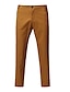 cheap Chinos-Men&#039;s Dress Pants Chinos Trousers Straight Pocket Solid Color Breathable Full Length Formal Business Casual Cotton Blend Chino Yellow Khaki Micro-elastic