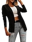 cheap Coats &amp; Trench Coats-Women&#039;s Blazer Stylish Regular Coat Black off-white Causal Casual Fall Shirt Collar Regular Fit S M L XL / Daily / Solid Color