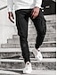 cheap Cargo Pants-Men&#039;s Joggers Pants Sweatpants Drawstring Patchwork Elastic Waist Sporty Casual Casual Daily Micro-elastic Cotton Blend Outdoor Sports Color Block Mid Waist non-printing White Black Gray M L XL