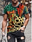 ieftine tricou 3d pentru bărbați-Bărbați Tricou Tribal Imprimeu Grafic Totem Rotund A B C D E Alte imprimeuri Stradă Casual Manșon scurt Imprimeu Îmbrăcăminte Designer De Bază Casual
