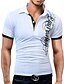 economico polo classica-Per uomo Camicia da golf Golf Maglia da tennis Tennis Pop art Colletto Informale Attività ricreative Stampa Manica corta Top Cotone Essenziale Bianco Nero