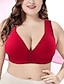 cheap Bras &amp; Bralettes-Women&#039;s Push Up Bras Full Coverage Lace Pure Color Front Closure Nylon Sexy 1PC Black Pink