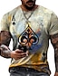 cheap Men&#039;s Plus Size T-shirts-Men&#039;s Plus Size Shirt Big and Tall Graphic Round Neck Print Short Sleeve Summer Designer Casual Big and Tall Daily Holiday Tops