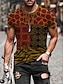 cheap Men&#039;s 3D Tee-Men&#039;s T shirt Tee Tribal Graphic Prints Totem Round Neck A B C D E Other Prints Street Casual Short Sleeve Print Clothing Apparel Designer Basic Casual