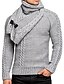 cheap Men&#039;s Cardigan Sweater-Men&#039;s Sweater Cardigan Knit Button Knitted Solid Color V Neck Stylish Vintage Style Fall Winter White Black S M L / Long Sleeve / Plus Size
