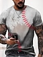cheap Men&#039;s Plus Size T-shirts-Men&#039;s Plus Size Shirt Big and Tall Graphic Round Neck Print Short Sleeve Summer Designer Casual Big and Tall Daily Holiday Tops