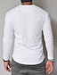 abordables Camisetas casuales de hombre-Hombre Camiseta Henley Shirt Tee Camisa de manga larga Plano Henley Normal Manga Larga Ropa Clásico Músculo Grande y alto