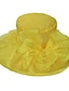billiga Partyhatt-Dam Hatt Party hatt Svart Blå Purpur Bröllop Fest Utomhus Blommig Ren färg Bärbar Solskydd Andningsfunktion