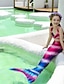 cheap Swimwear-Kids Girls&#039; Three Piece Patchwork Active Sequins Bathing Suits 4-13 Years Summer Blue