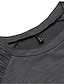 cheap Men&#039;s Casual T-shirts-Men&#039;s Shirt T shirt Tee Tee Plain Geometic Round Neck Plus Size Sports Short Sleeve Asymmetric Clothing Apparel Military Muscle Slim Fit Workout