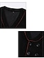 cheap Men&#039;s Vest-Men&#039;s Vest Suit Vest Gilet Party Evening Festival Vintage Casual Polyester Solid Colored Double Breasted V Neck Slim Black Vest