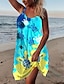 cheap Mini Dresses-Women&#039;s Strap Dress Short Mini Dress Sleeveless Pattern Summer Casual Daily Loose 2022 S M L XL XXL