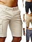 cheap Men-Men&#039;s Capri shorts Basic Medium Spring &amp; Summer Black Gray Khaki