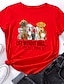 billige T-skjorter til kvinner-bokstaver tegneserie hund utskrift t-skjorte