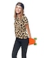 billige jentes 3d t-skjorter-Jente 3D Leopard T skjorte T-skjorte Kortermet 3D-utskrift Sommer Aktiv Polyester Barn 3-12 år Dagligdagstøy Normal