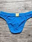 olcso Ropa interior y calcetines de hombre-Men&#039;s Normal Solid Colored Briefs Underwear Stretchy Low Rise Sexy 1 PC Blue S