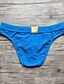 cheap Men&#039;s Briefs Underwear-Men&#039;s Normal Solid Colored Briefs Underwear Stretchy Low Rise Sexy 1 PC Blue S