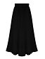 cheap Maxi Skirts-Women&#039;s Skirt Long Skirt Maxi Pleated Chiffon Black White Pink Beige Skirts Summer Lined Streetwear Basic Holiday Vacation One-Size