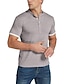cheap Men&#039;s Clothing-Men&#039;s Golf Shirt T shirt Tee Solid Color Color Block Turndown Button Down Collar Casual Daily Short Sleeve Button-Down Tops Simple Basic Formal Fashion Black Blue Gray