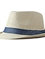 Χαμηλού Κόστους Ανδρικά καπέλα-Ανδρικά Ψάθινο καπέλο Καπέλο ηλίου Ψαθάκι Καπέλο Fedora Trilby Θαλασσί Καφέ Καθαρό βαμβάκι Κλασσικό Ρετρό Αγνό Χρώμα Πάρτι Μόδα της δεκαετίας του 1920 Βίντατζ Πάρτι Καθημερινή Ένδυση