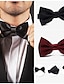 cheap Men&#039;s Accessories-Men&#039;s Active Ties Solid Colored Black Red 2024