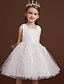 cheap Girls&#039; Dresses-Toddler Little Girls&#039; Dress Jacquard Solid Colored Tulle Dress Lace Lace Trims White Blue Purple Knee-length Sleeveless Chinoiserie Cute Dresses Children&#039;s Day 2-8 Years