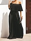 cheap Dresses-Women&#039;s Maxi long Dress Swing Dress Blue Black Pink Yellow Rose Red Half Sleeve Ruched Pleated Solid Color Off Shoulder Spring Summer Party Elegant Modern 2022 S M L XL XXL XXXL