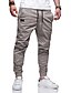 cheap Cargo Pants-Men&#039;s Joggers Pants Trousers Elastic Waistband Drawstring Stylish Simple Solid Color Mid Waist ArmyGreen Black Yellow S M L