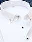 cheap Shirts-Men&#039;s Classic Shirt Slim Fit Long Sleeve Square Neck Solid Color Cotton Black White Rosy Pink 2023 / Office