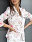 cheap Women&#039;s Blazer&amp;Suits-Women&#039;s Blazer Daily Work Spring &amp;  Fall Short Coat Regular Fit Casual Jacket Long Sleeve Floral Print Print Blushing Pink White Black
