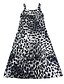 olcso Lezser ruhák-Női Swing ruha Maxi hosszú ruha Leopárd Kék tó Fekete Ujjatlan Napraforgó Nyomtatott Tavasz Nyár U-alakú Alap Alkalmi Bő 2022 S M L XL 2XL