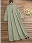 cheap Plain Dresses-Women&#039;s Shirt Dress Maxi long Dress Long Sleeve Solid Color Pocket Button Spring Summer Shirt Collar Elegant Casual Loose 2023 S M L XL XXL XXXL 4XL 5XL