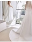 baratos Vestidos de Casamento-Linha A Vestidos de noiva Decote Princesa Cauda Corte Cetim Sem Manga Simples Sexy com Fenda Frontal 2022