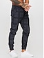 cheap Chinos-Men&#039;s Sporty Casual Sporty Outdoor Sports Pants Chinos Casual Sports Pants Geometry Full Length Drawstring Elastic Waist Print Light Grey White Black Dark Gray / Elasticity