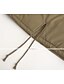 cheap Women&#039;s Outerwear-Women&#039;s Parka Fall Winter Street Casual Daily Long Coat Hooded Loose Jacket Solid Colored Army Green Khaki Black