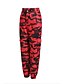 cheap Women&#039;s Cargo Pants-Women&#039;s Cargo Pants Joggers Pants Trousers Full Length Side Pockets Micro-elastic Mid Waist Basic Hip-Hop Leisure Sports Weekend Pink Wine S M Spring &amp;  Fall