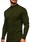 cheap Men&#039;s Casual T-shirts-Men&#039;s T shirt Tee Shirt Turtleneck shirt Solid Color Rolled collar Normal Work Casual Long Sleeve Patchwork Clothing Apparel Fashion Simple Formal Essential