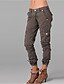cheap Pants-Women&#039;s Cargo Pants Slacks Pants Trousers Cuffed Cargo ArmyGreen Black Gray Chic &amp; Modern Casual / Sporty Mid Waist Pocket Sports Weekend Ankle-Length Plain Comfort M L XL XXL