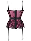 cheap Sexy Lingerie-Women&#039;s Gartered Lingerie Sexy Lingerie Teddies &amp; Bodysuits 1 set Flower Sexy Uniforms Casual Bed Valentine&#039;s Day Polyester V Wire Sleeveless Lace Bow Fall Summer Purple Red / Buckle / Buckle