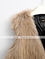 cheap Furs &amp; Leathers-Women&#039;s Vest Winter Wedding Daily Weekend Regular Coat V Neck Regular Fit Streetwear Jacket Sleeveless Stylish Slim Solid Colored White Black Camel / Plus Size