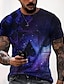 Χαμηλού Κόστους ανδρικό μπλουζάκι 3d-Ανδρικά Πουκάμισο Μπλουζάκι Κοντομάνικα ταλαιπωρημένο μπλουζάκι Γραφική Καρό / Τετραγωνισμένο Πόκερ Στρογγυλή Ψηλή Λαιμόκοψη Μαύρο / Άσπρο Κόκκινο / Άσπρο Μαύρο Θαλασσί Βυσσινί 3D εκτύπωση