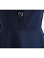 olcso Vintage ruhák-Női Vintage ruha Midi ruha Fekete Bor Rubin Rövid ujjú Pöttyös Gomb Nyár Tavasz Szögletes Szüret Nyári ruha 2022 S M L XL XXL