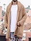 cheap Men&#039;s Cardigan Sweater-Men&#039;s Sweater Cardigan Knit Knitted Solid Color V Neck Stylish Vintage Style Sport Fall Winter Khaki M L XL / Long Sleeve