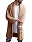 cheap Men&#039;s Cardigan Sweater-Men&#039;s Sweater Cardigan Knit Knitted Solid Color V Neck Stylish Vintage Style Sport Fall Winter Khaki M L XL / Long Sleeve