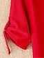 billige Bluser og trøjer til kvinder-Dame Skjorte Bluse Helfarve Arbejde Daglig Weekend Gade Afslappet Halvlange ærmer Krave Sort Forår Efterår