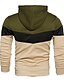cheap Basic Hoodie Sweatshirts-Men&#039;s Hoodie Designer Sportswear Casual Color Block Denim Blue White Yellow Army Green Red Hooded Casual Daily Holiday Long Sleeve Clothing Clothes Regular Fit Cotton