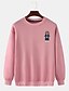 cheap Men&#039;s Hoodies &amp; Sweatshirts-Men&#039;s Unisex Plus Size Sweatshirt Graphic Prints Bear Print Sports &amp; Outdoor Casual Daily Hot Stamping Basic Designer Hoodies Sweatshirts  Long Sleeve Blushing Pink Black Gray