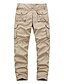 cheap Cargo Pants-Men&#039;s Cargo Pants Trousers Zipper Pocket Solid Color Comfort Breathable Full Length Daily Holiday Streetwear 100% Cotton Sports Fashion ArmyGreen Khaki Micro-elastic