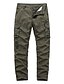 cheap Cargo Pants-Men&#039;s Cargo Pants Trousers Zipper Pocket Solid Color Comfort Breathable Full Length Daily Holiday Streetwear 100% Cotton Sports Fashion ArmyGreen Khaki Micro-elastic